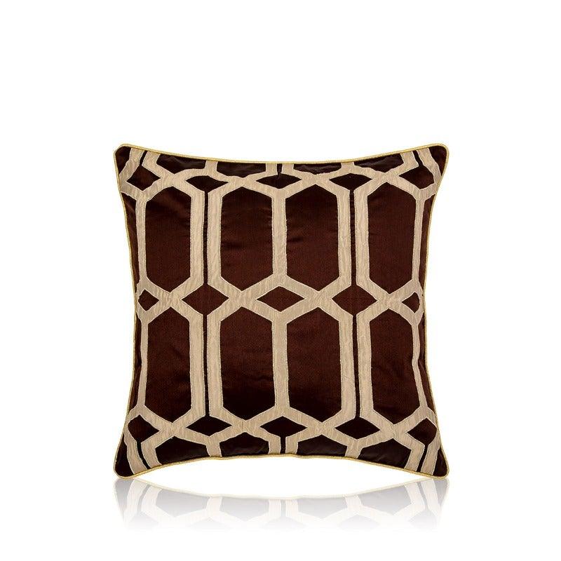 Natalaya 18 In X 18 In Cushion Cover Latte - Home4u