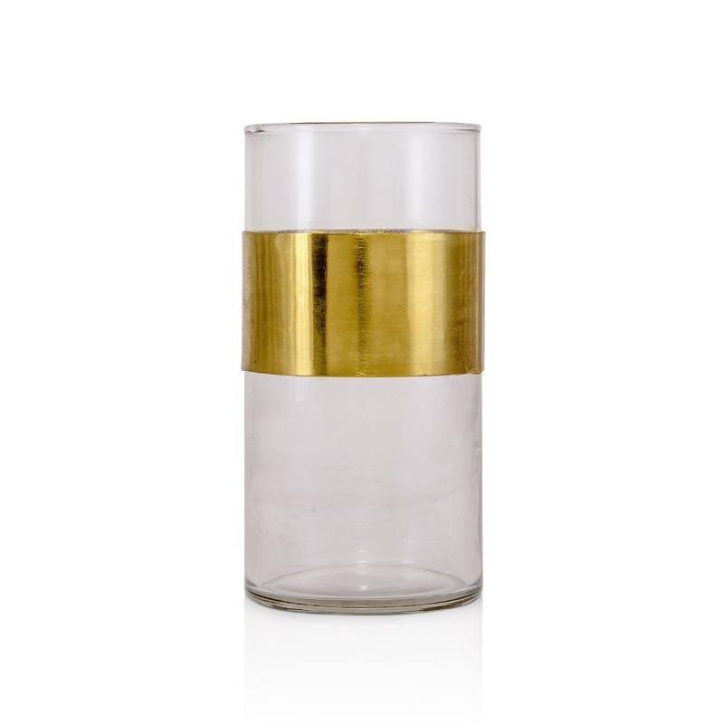 Tealight Holder Clear With Metal - Home4u