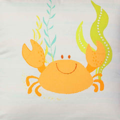 Crab 18 In X 18 In Mustard Cushion Cover - Home4u