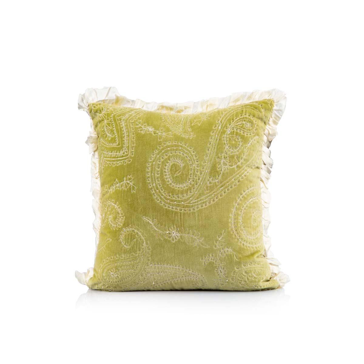Azalea 16 In X 16 In Green Cushion Cover - Home4u