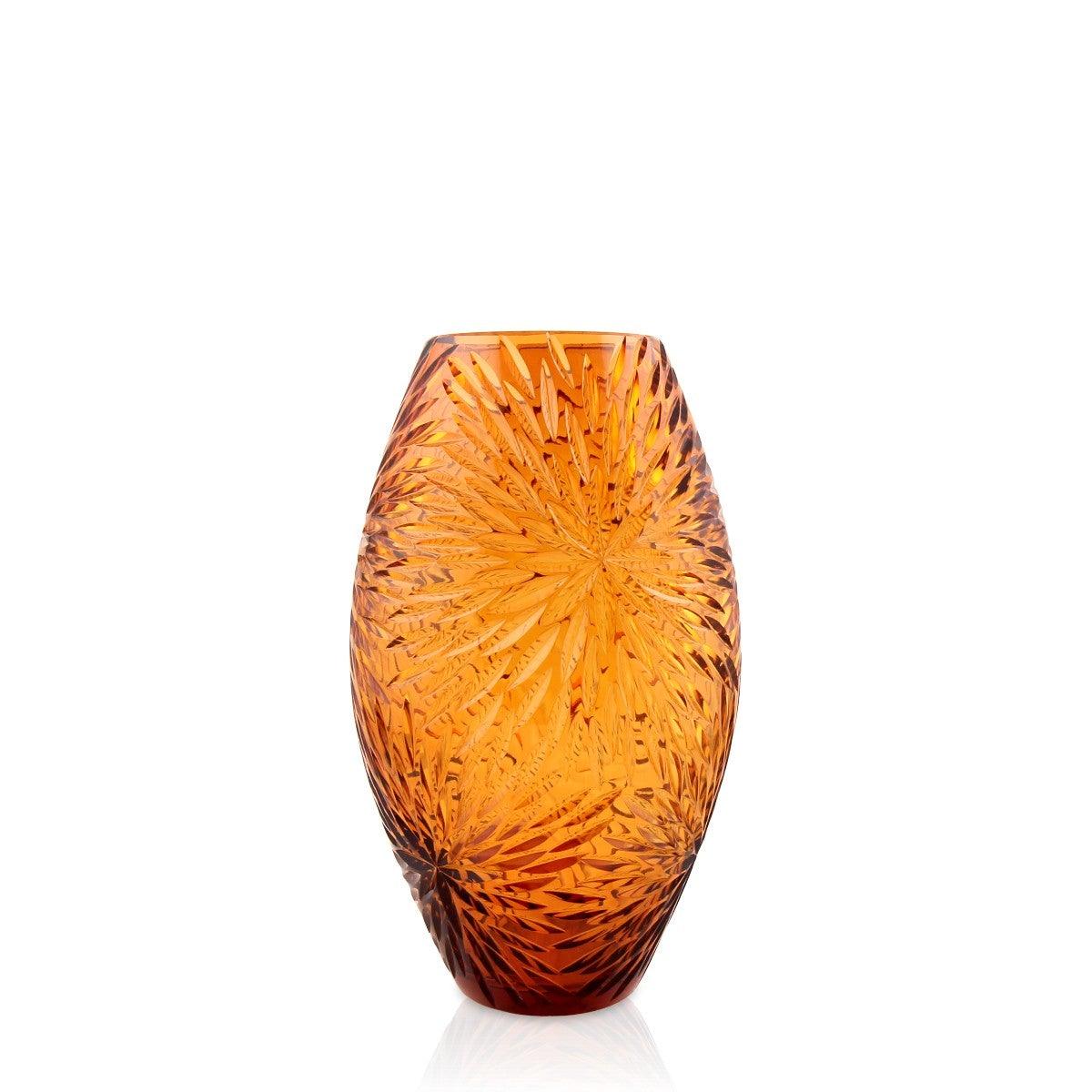 Amber Crystal Vase - Home4u