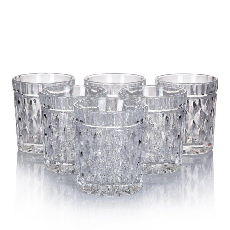 Gia Clear Whisky Glasses, Set Of 6 - Home4u