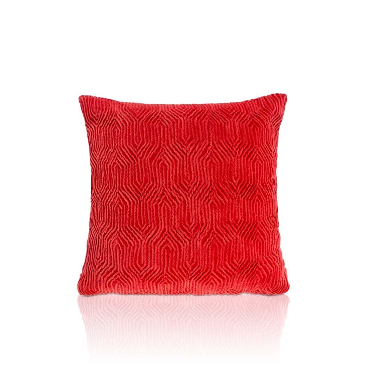 Afraz Claret Cotton Velvet Cushion Cover - Home4u