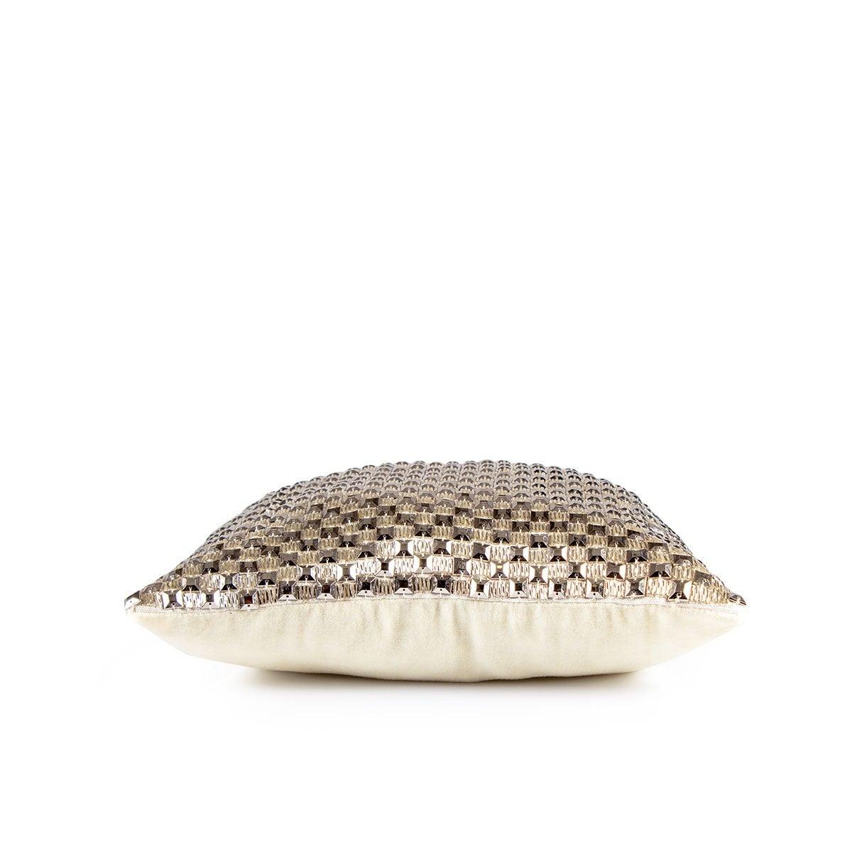 Aabir 12 In X12 In Ivory Cushion Cover - Home4u