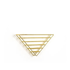 Wall Book Rack Iron-Brass - Home4u