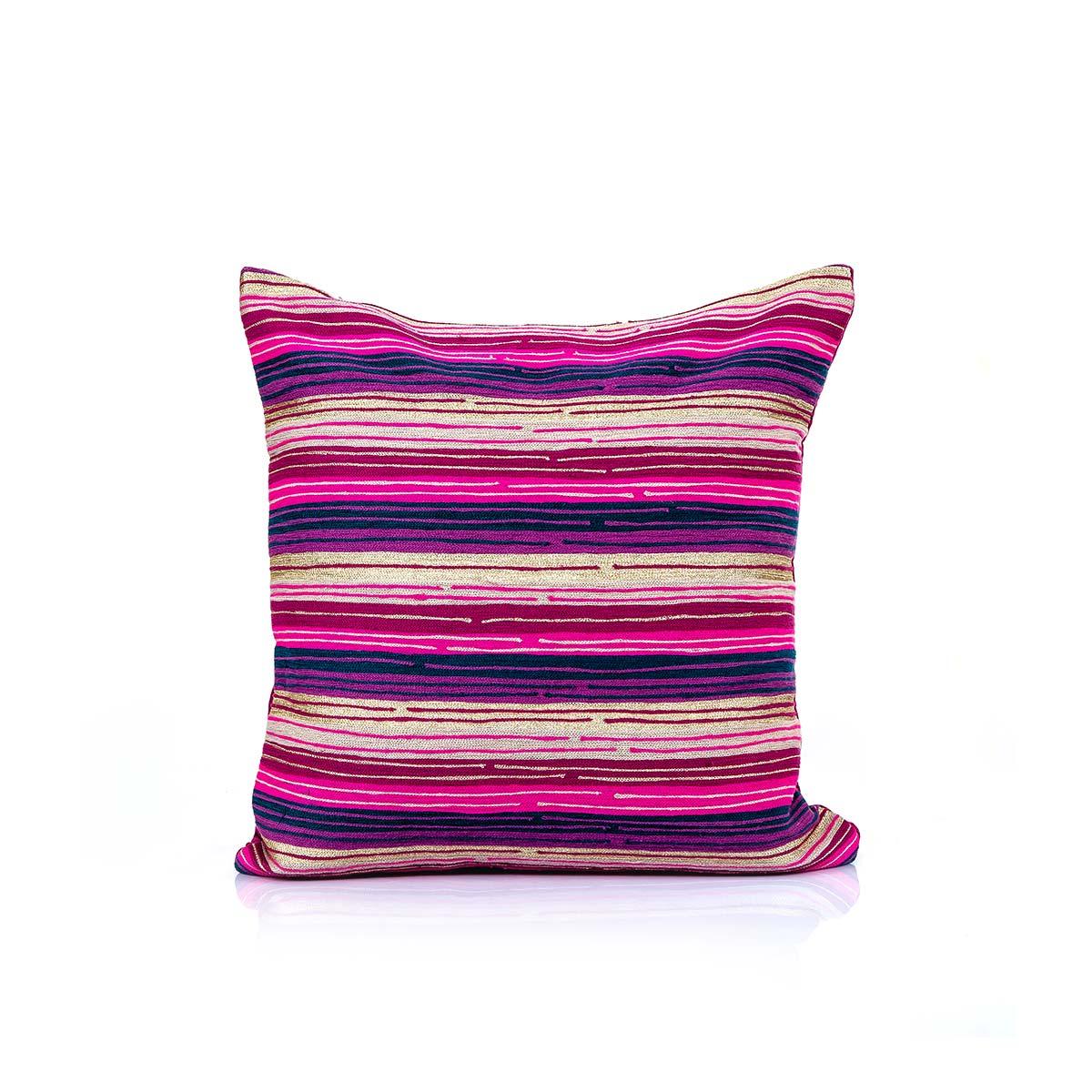 Anando 20 In X 20 In Pink & Blue Cushion Cover - Home4u