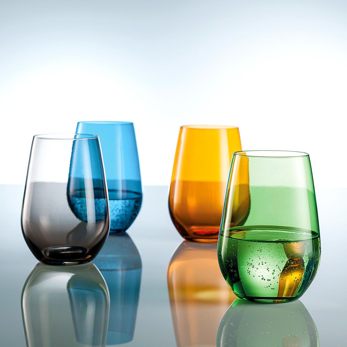 Schott Zwiesel, Water Vina Spots 42 Blue Set Of 6 L-7.5, W-5.5, H-11 CM - Home4u